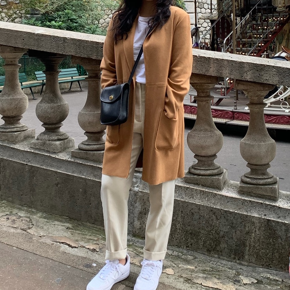 COPY - Zara Camel Faux Suede Coat Blazer